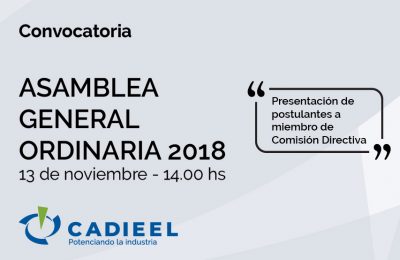 CADIEEL – ASAMBLEA ANUAL ORDINARIA 2018