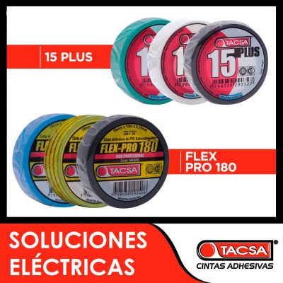 Cintas Aislantes 15 PLUS y FLEX-PRO 180 de TACSA