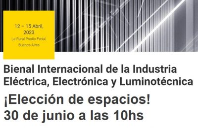 Nueva convocatoria – Elección de espacios BIEL light+building 2023